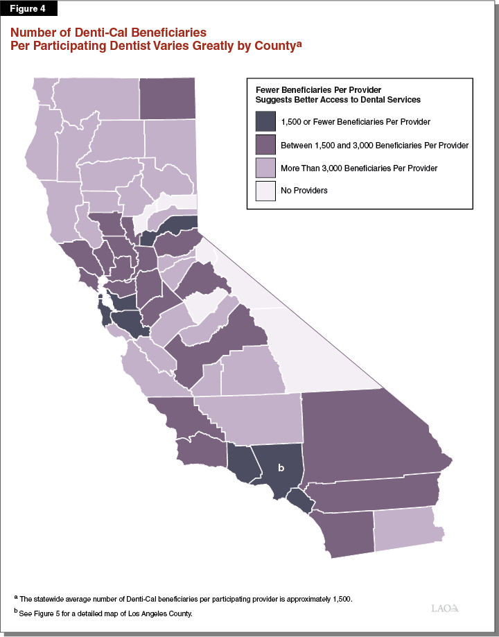 How can I get free dental work in California?